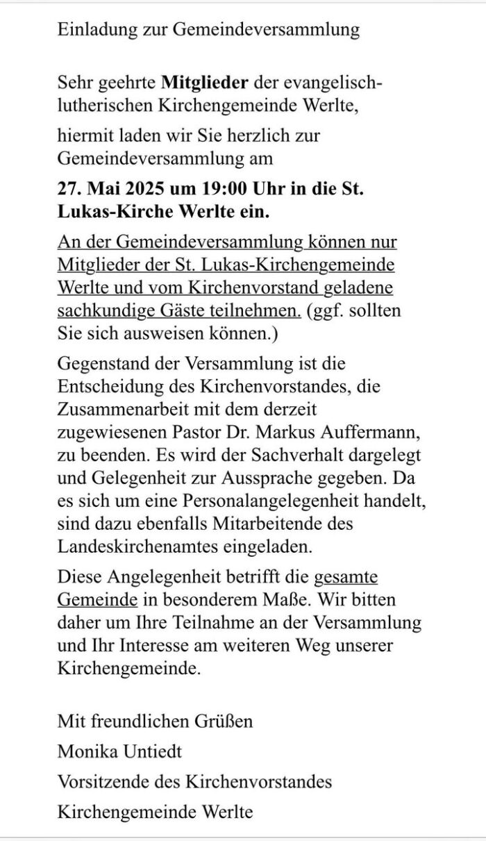 Einladung